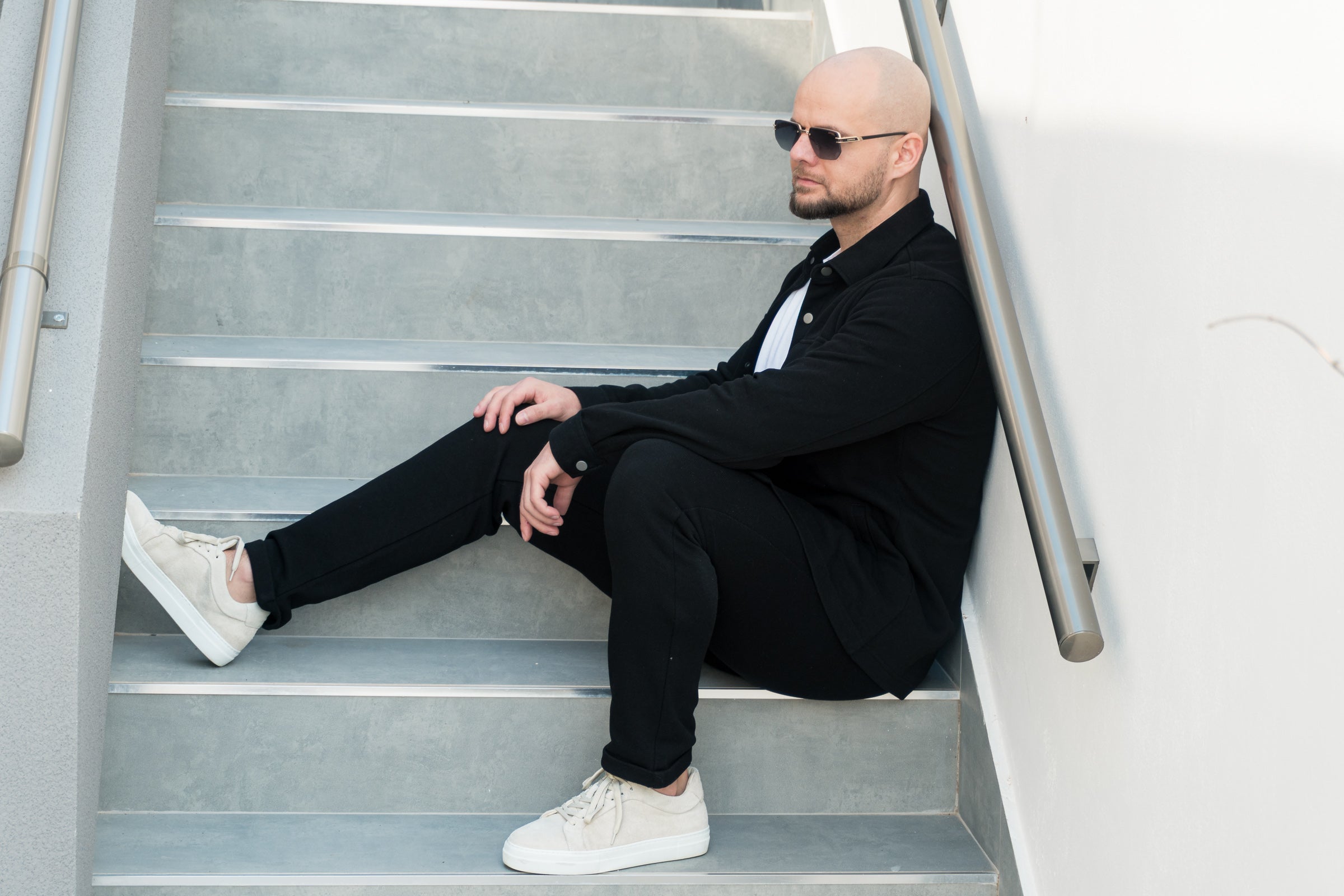 The Odissea Track Pants - Deep Black