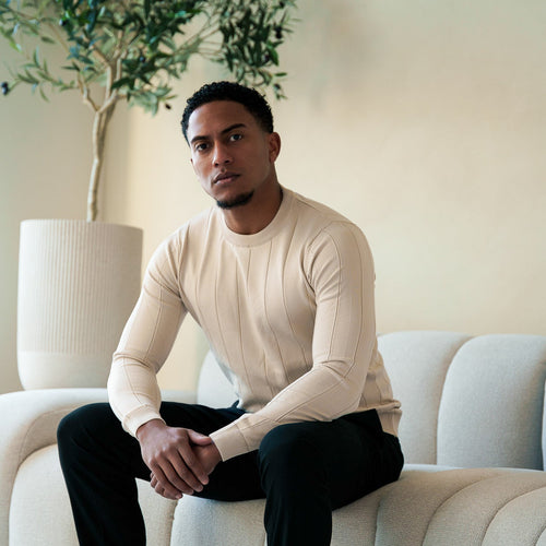 The Alexander Pullover - Marmer White