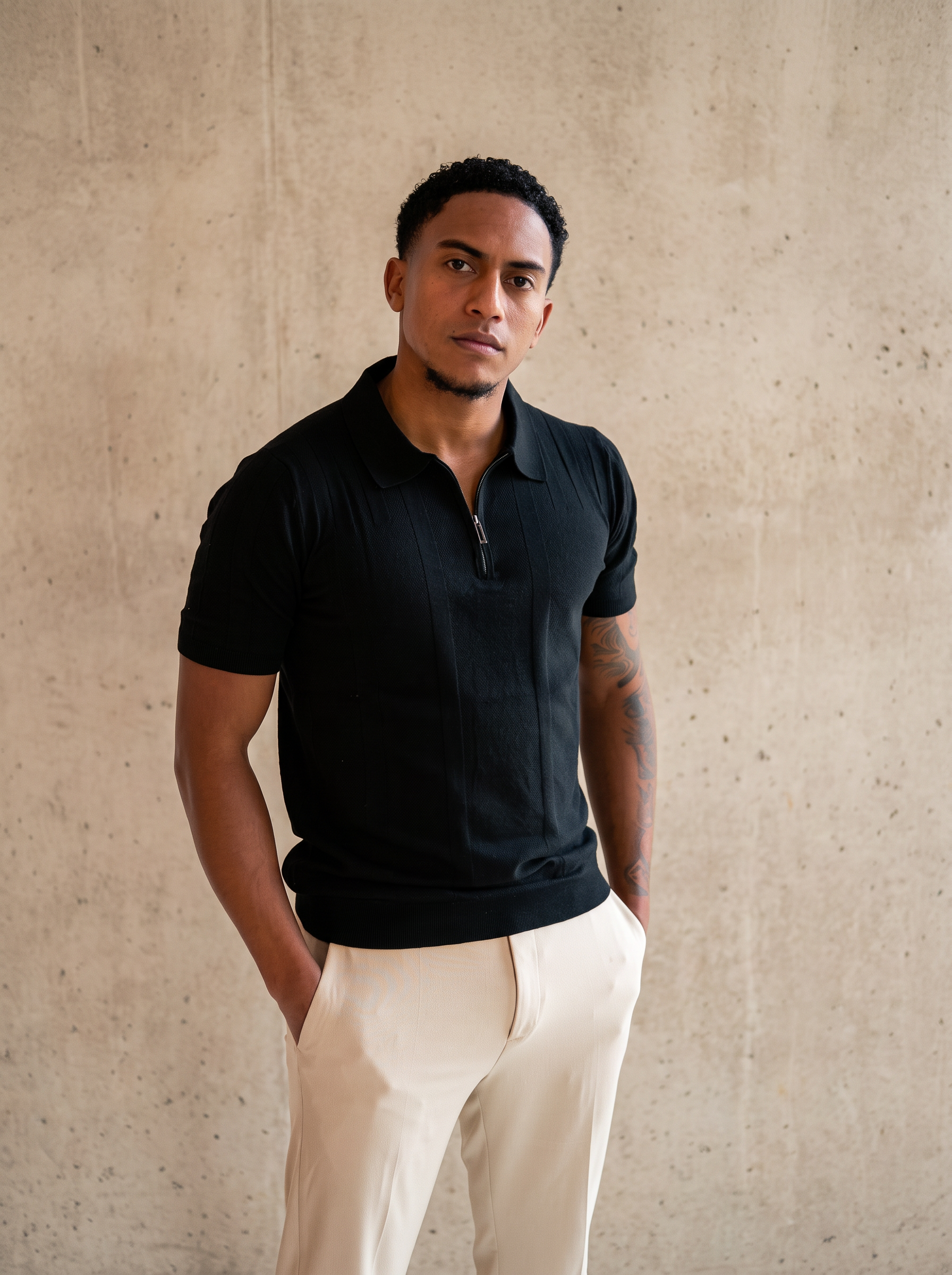 The Lucian Zip - After Dark Black