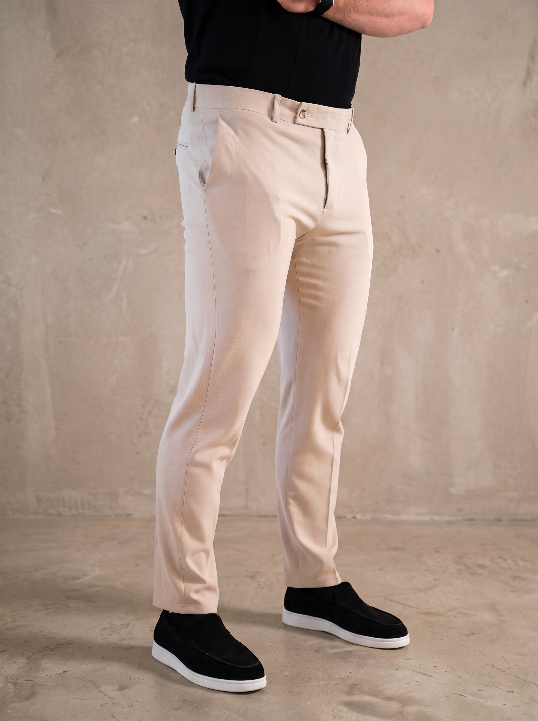 The Essential Trouser - Stone Beige