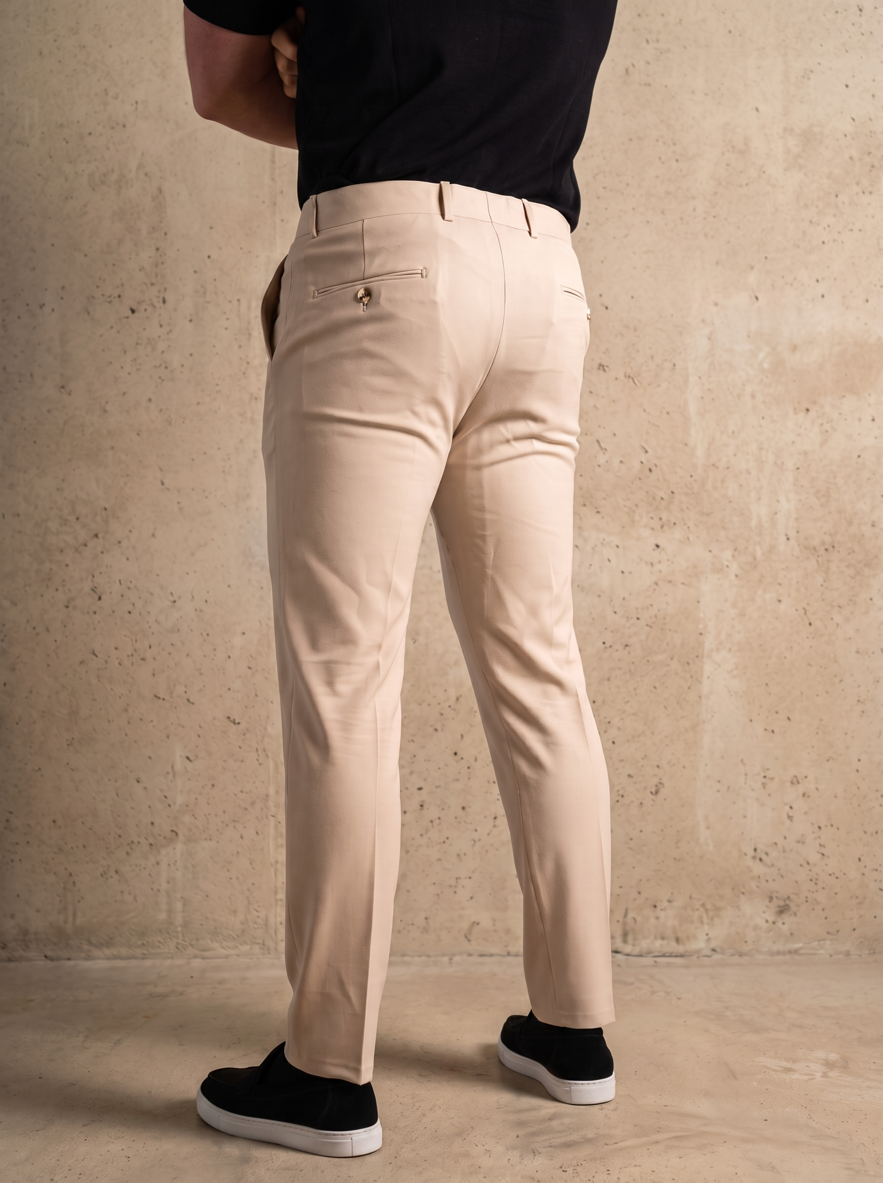 The Essential Trouser - Stone Beige