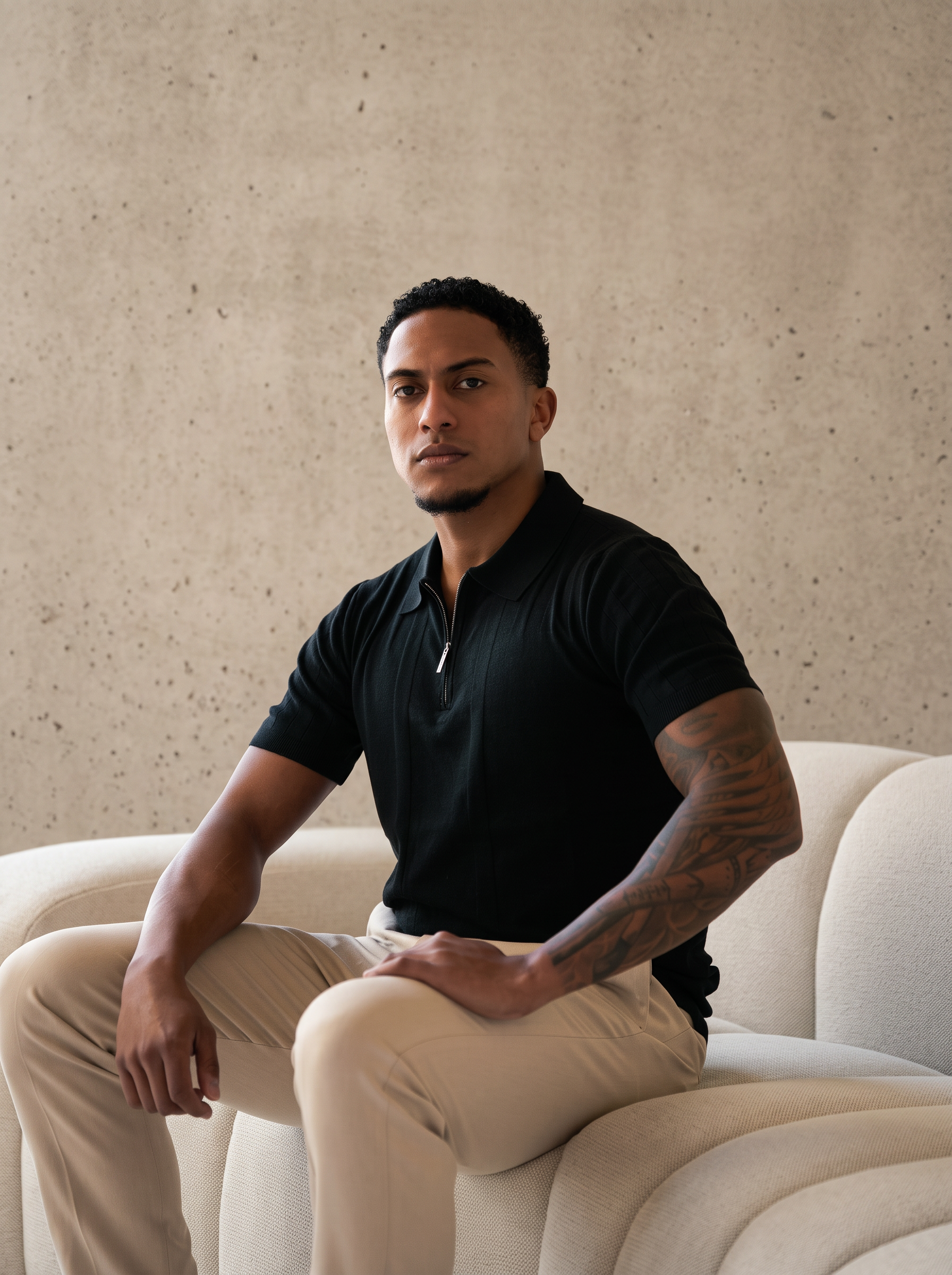 The Lucian Zip - After Dark Black