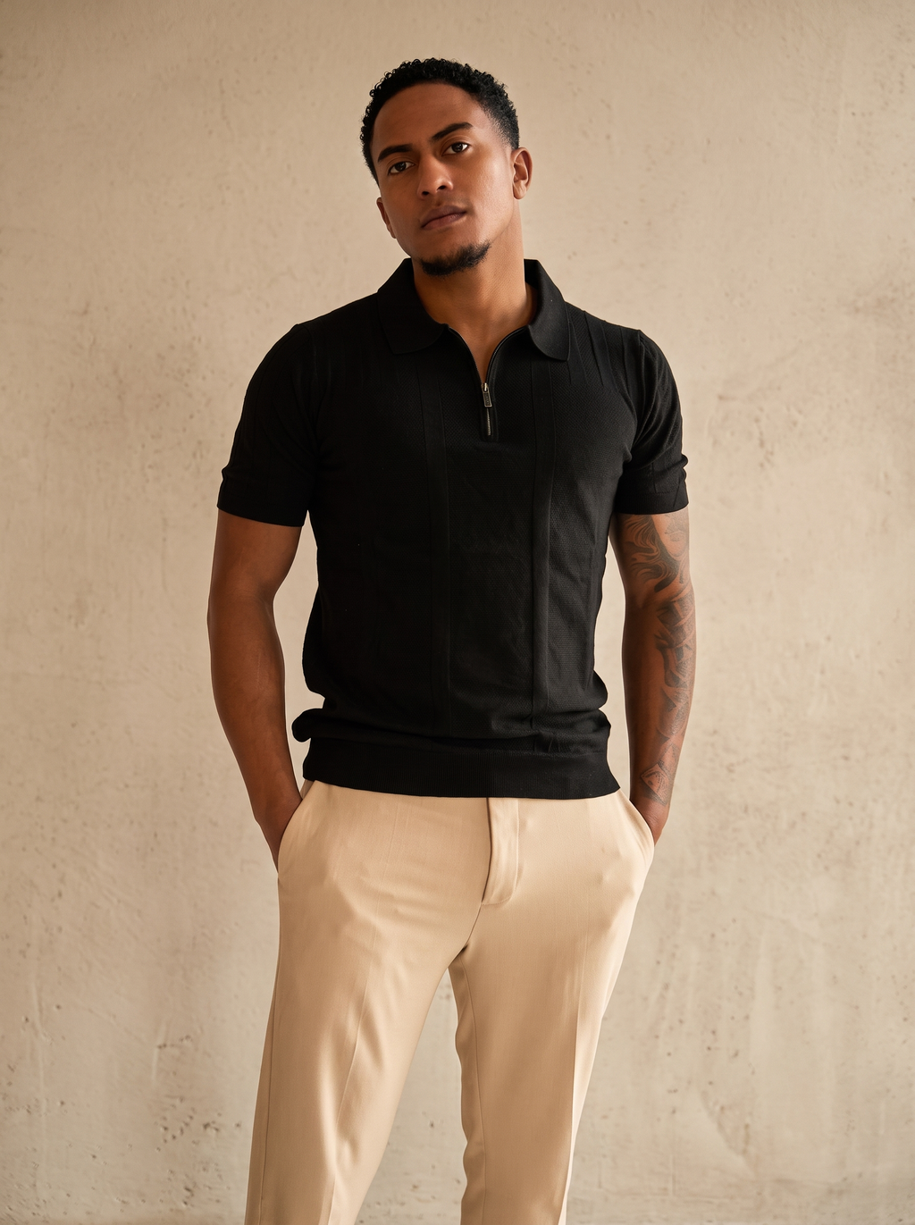 The Lucian Zip - After Dark Black