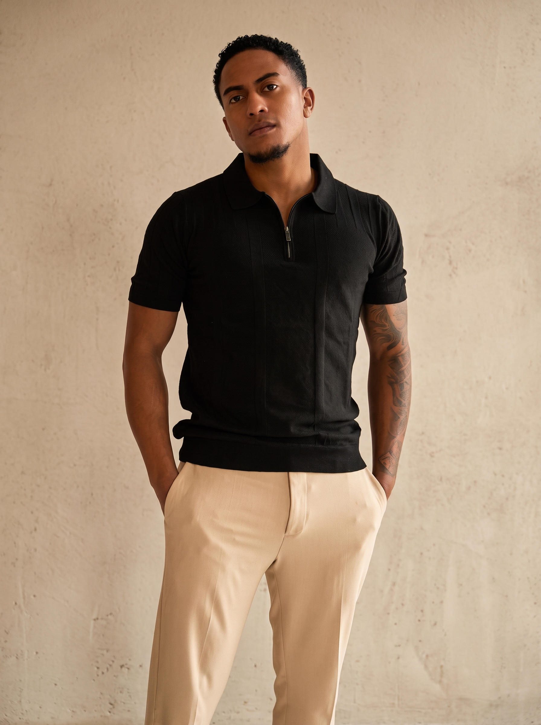 The Lucian Zip - After Dark Black